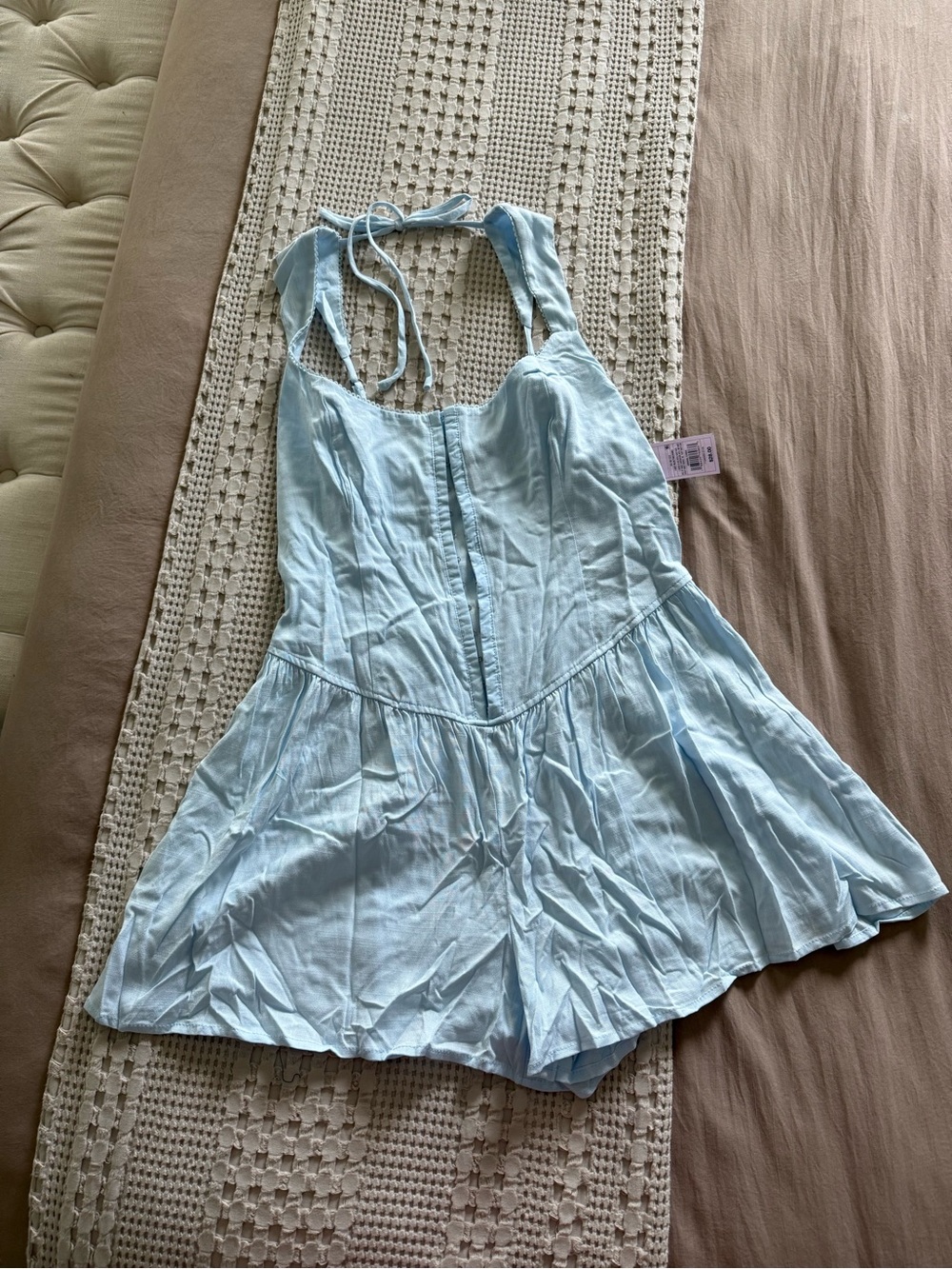 NEW wild fable Blue Halter Romper Size M